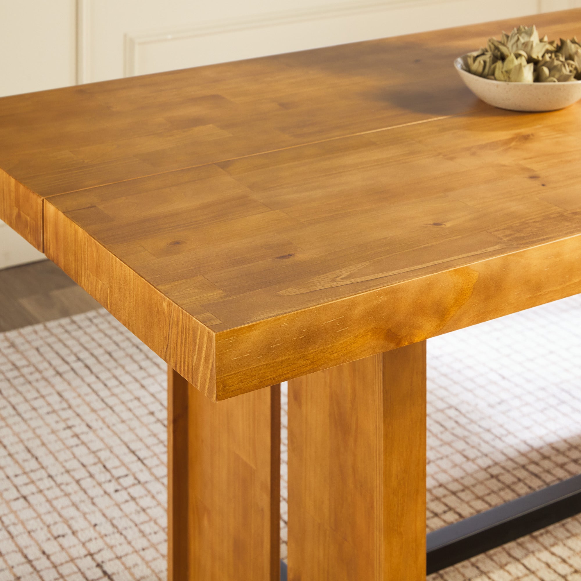 Dontae 72-Inch Solid Wood Trestle Dining Table | Walker Edison
