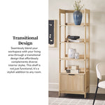 Holmes Modern Scandinavian Reeded Bookshelf Thumbnail