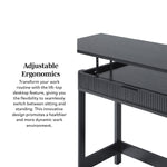 Holmes Modern Scandinavian Reeded Writing Standing Desk Thumbnail