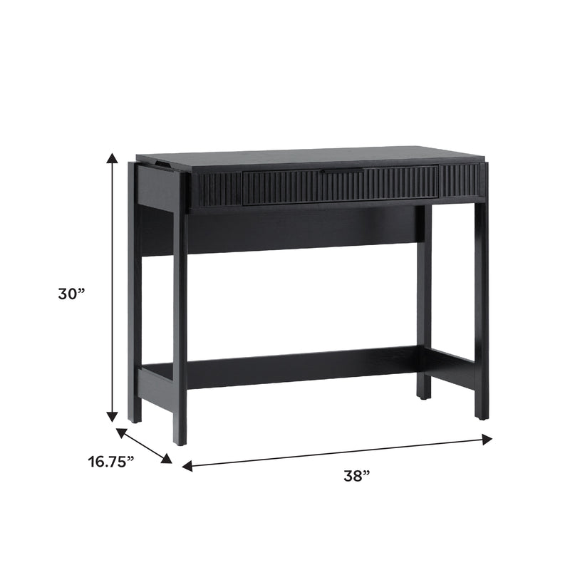 Holmes Modern Scandinavian Reeded Writing Standing Desk