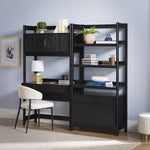 Holmes Modern Scandinavian Reeded Wide Bookshelf Thumbnail