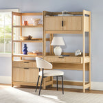 Holmes Modern Scandinavian Reeded Wide Bookshelf Thumbnail