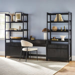 Holmes Modern Scandinavian Reeded Wide Bookshelf Thumbnail