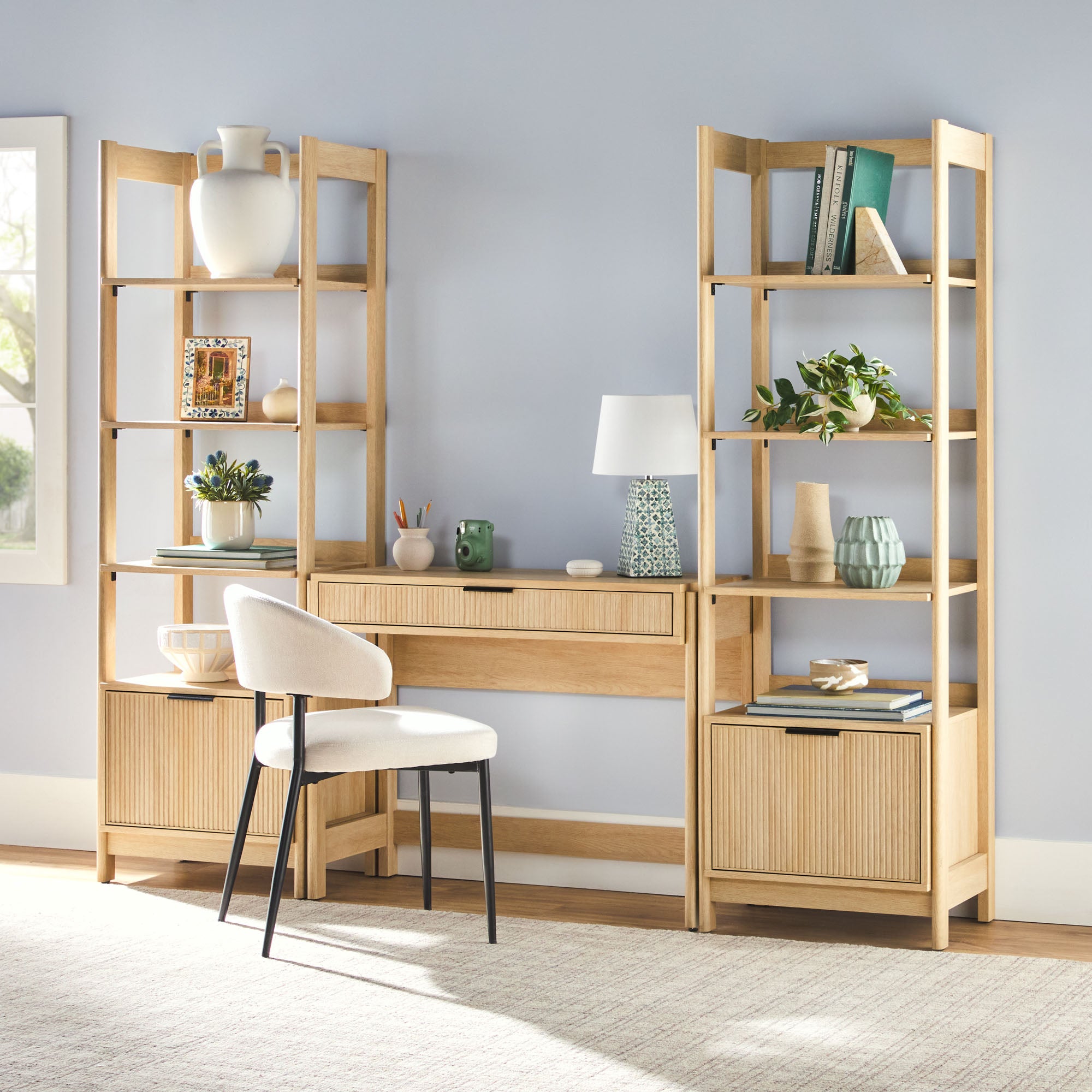 Picture Idea: Holmes Modern Scandinavian Reeded Writing Desk