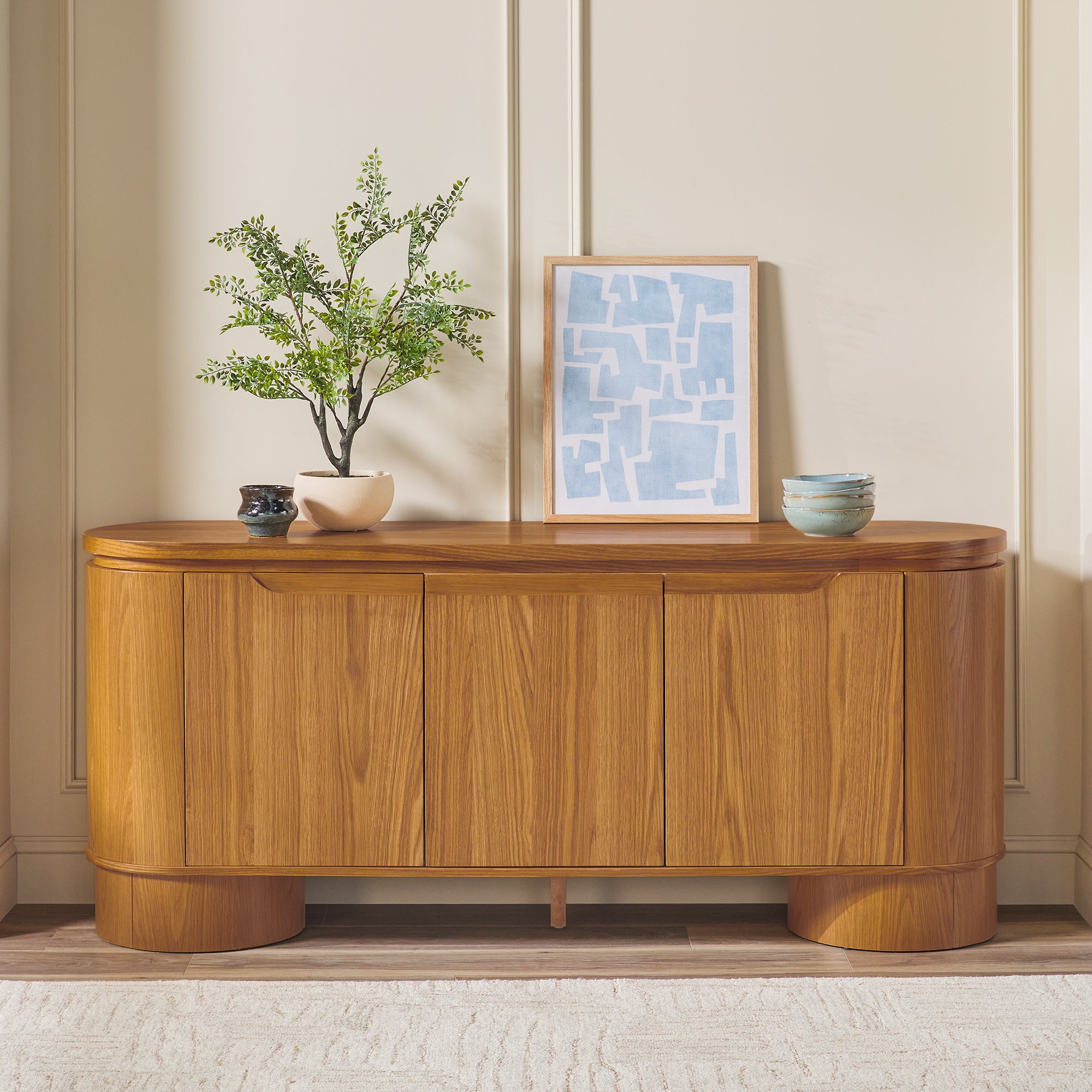 Walker Edison Maya Sideboard TV Stand - Thumbnail 5