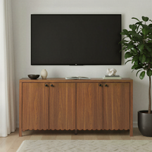Paisley 60" Modern Scalloped Easy Assembly Sideboard /TV Stand