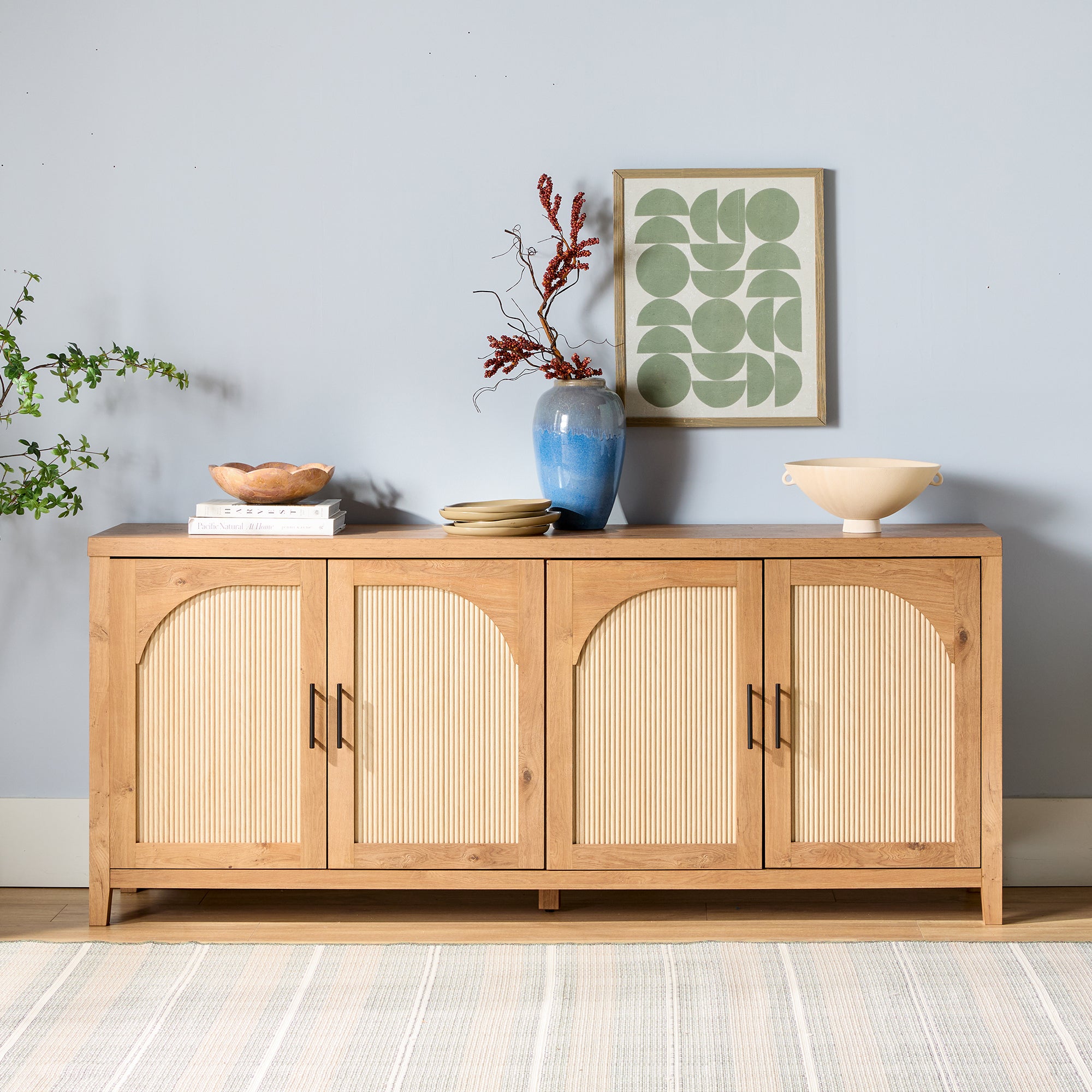 Traditional Reeded Sideboard Sasha Modern Reeded Sideboard / TV Stand – Walker Edison
