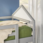 Skyler Contemporary Wood Low Loft Bunk Bed Thumbnail