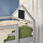 Skyler Contemporary Wood Low Loft Bunk Bed Thumbnail