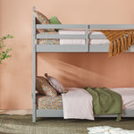 Skyler Contemporary Wood Twin over Twin Bunk Bed Thumbnail