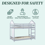 Skyler Contemporary Wood Twin over Twin Bunk Bed Thumbnail