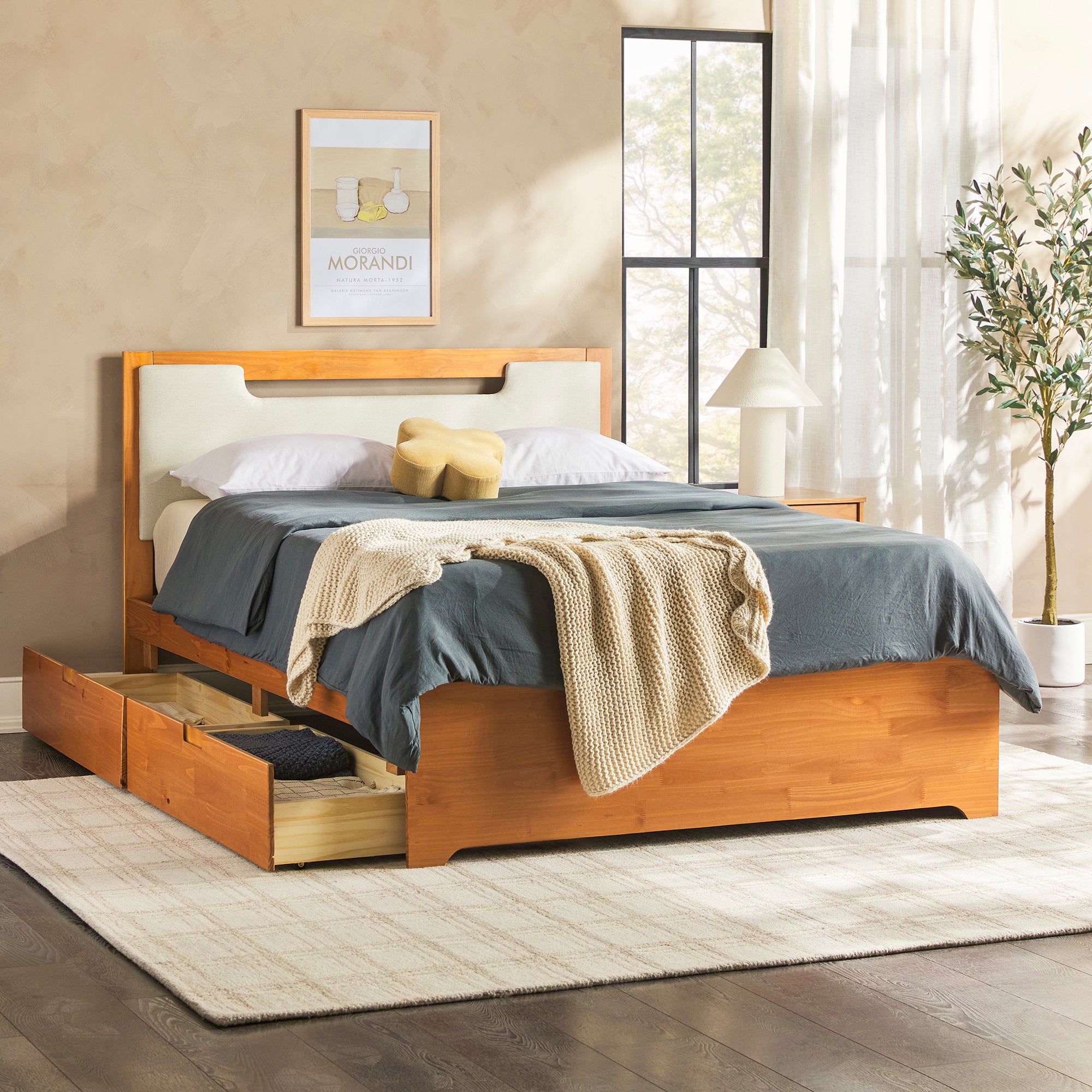 Walker Edison Sloane Storage Bed - Thumbnail 3