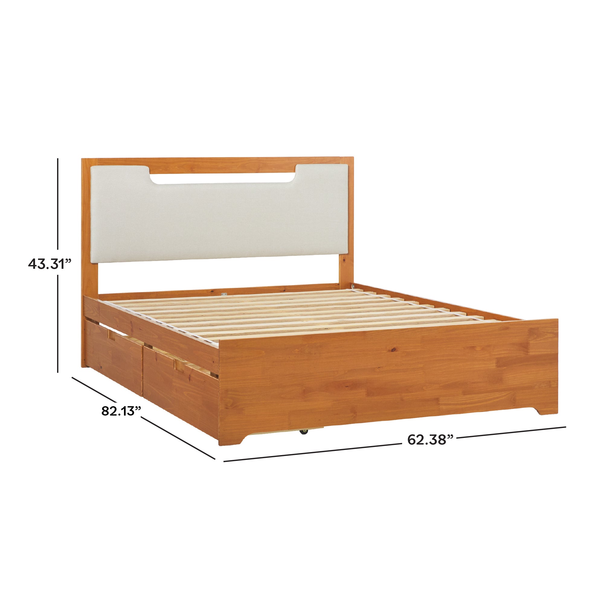 Walker Edison Sloane Storage Bed - Thumbnail 5