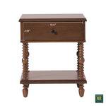 Traditional Vivienne Easy Assembly Solid Wood Nightstand Thumbnail