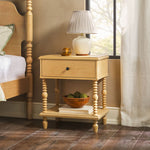 Traditional Vivienne Easy Assembly Solid Wood Nightstand Thumbnail