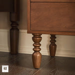 Traditional Vivienne Easy Assembly Solid Wood Nightstand Thumbnail