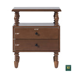 Traditional Vivienne Easy Assembly Solid Wood Nightstand Thumbnail