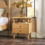 Traditional Vivienne Easy Assembly Solid Wood Nightstand Thumbnail