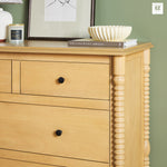 Traditional Vivienne 5-Drawer Easy Assembly Solid Wood Dresser Thumbnail