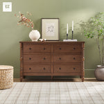 Traditional Vivienne 6-Drawer Easy Assembly Solid Wood Dresser Thumbnail