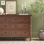 Traditional Vivienne 6-Drawer Easy Assembly Solid Wood Dresser Thumbnail