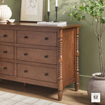 Traditional Vivienne 6-Drawer Easy Assembly Solid Wood Dresser Thumbnail