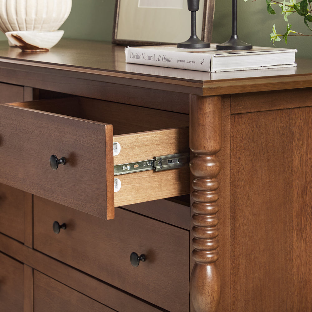 walker edison modern 6-drawer dresser Traditional Vivienne 6-Drawer Solid Wood Dresser