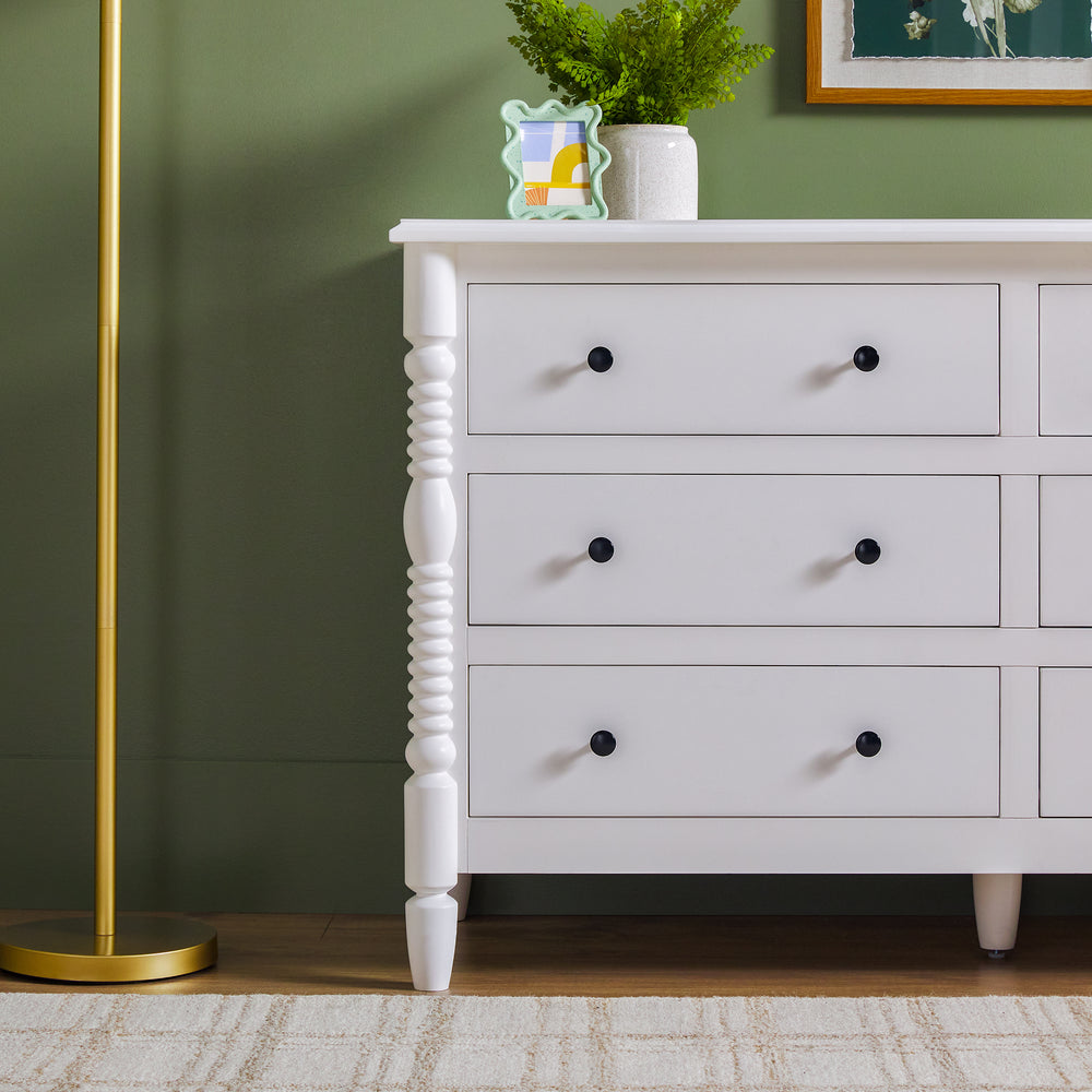 Traditional Vivienne 6-Drawer Easy Assembly Solid Wood Dresser Walker Edison Traditional Vivienne 6-Drawer Easy Assembly Solid Wood Dresser Walker Edison