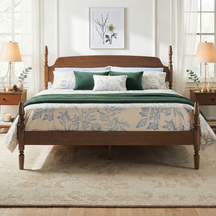 Traditional Vivienne Easy Assembly Solid Wood Bed