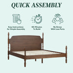 Traditional Vivienne Easy Assembly Solid Wood Bed Thumbnail