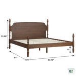 Traditional Vivienne Easy Assembly Solid Wood Bed Thumbnail