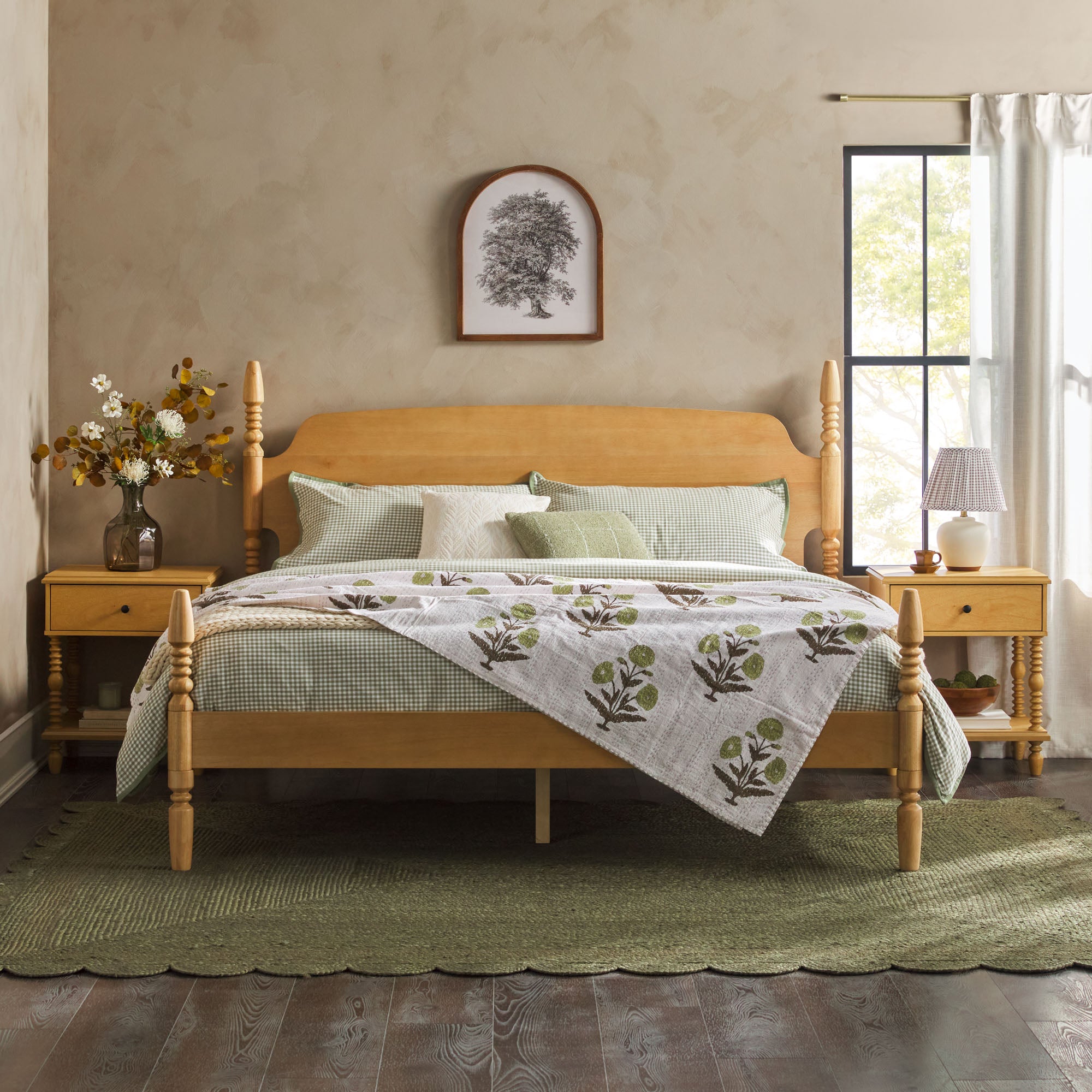 Walker Edison Vivienne Spindle Post Bed - Thumbnail 4