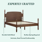 Traditional Vivienne Easy Assembly Solid Wood Bed Thumbnail