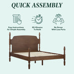 Traditional Vivienne Easy Assembly Solid Wood Bed Thumbnail