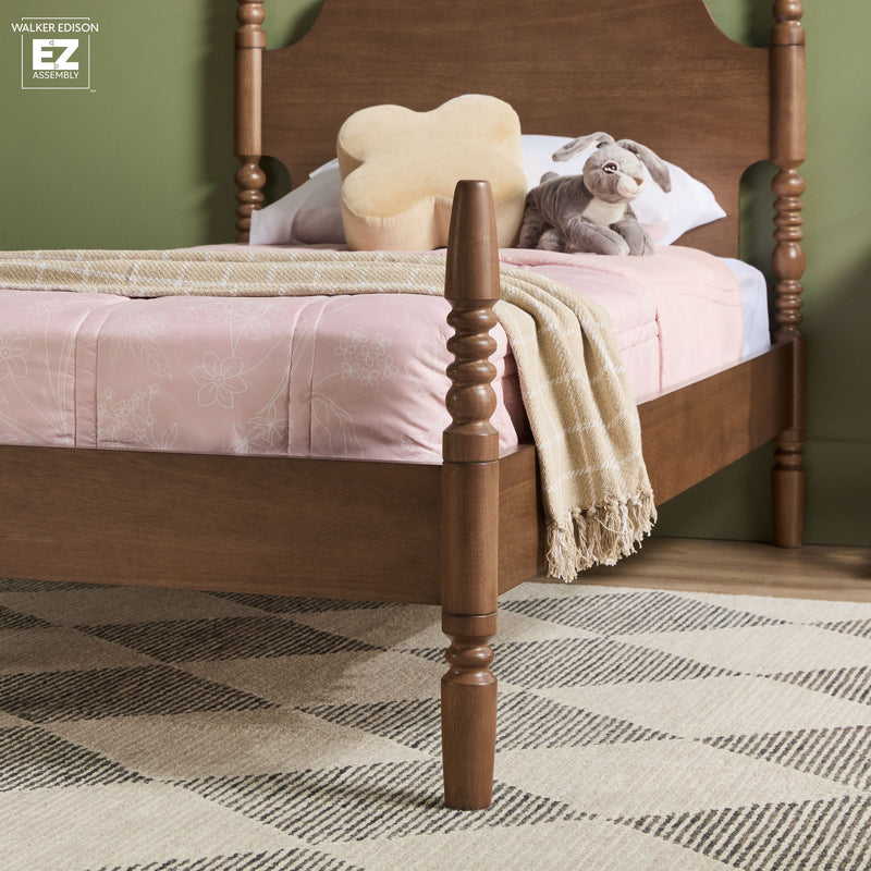 Traditional Vivienne Easy Assembly Solid Wood Bed