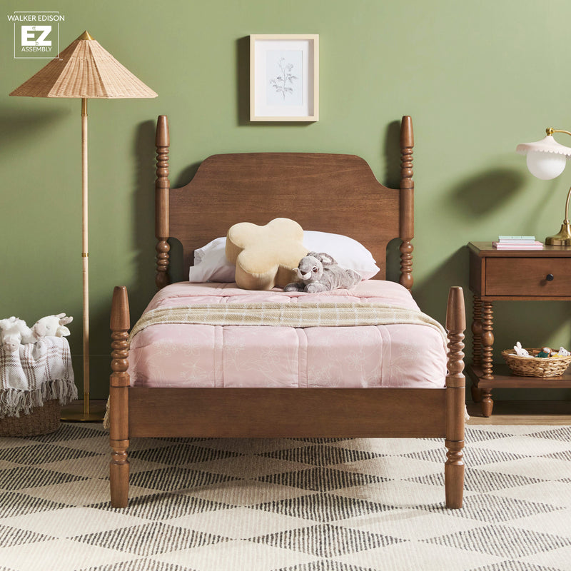 Traditional Vivienne Easy Assembly Solid Wood Bed