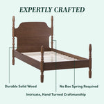 Traditional Vivienne Easy Assembly Solid Wood Bed Thumbnail