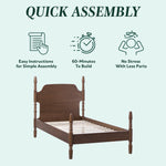 Traditional Vivienne Easy Assembly Solid Wood Bed Thumbnail