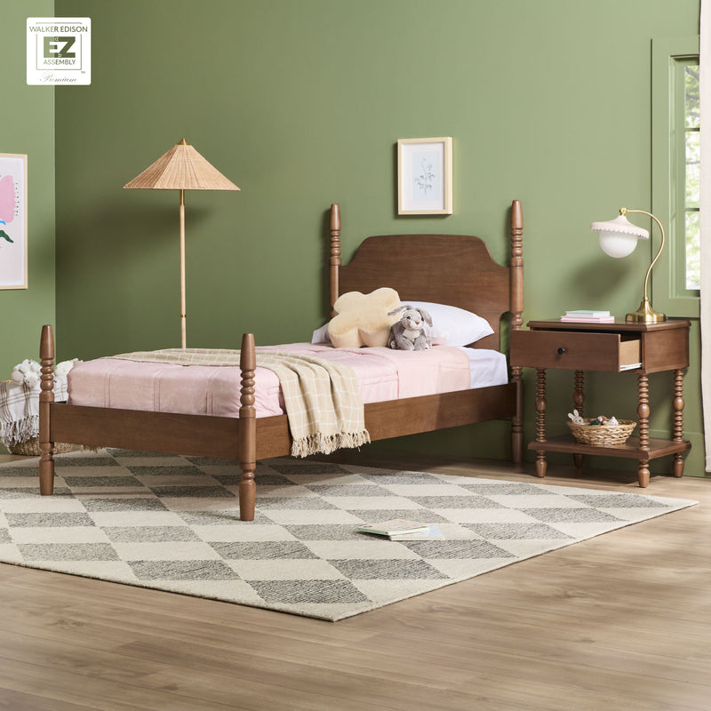 Traditional Vivienne Easy Assembly Solid Wood Bed