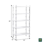 Traditional Vivienne Easy Assembly Solid Wood Short Bookshelf Thumbnail