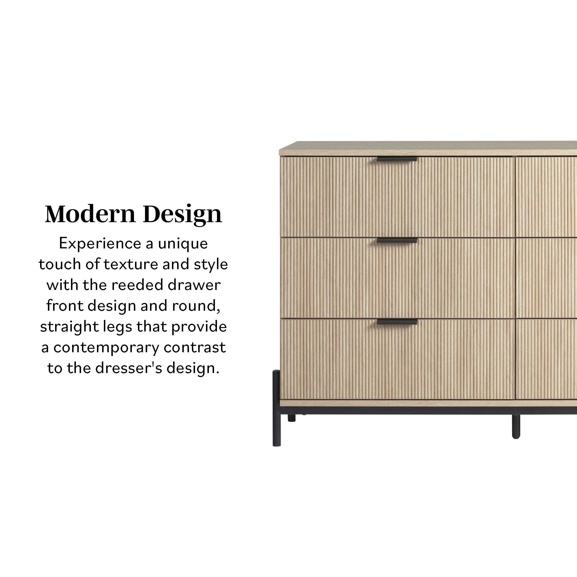 Trendy Reeded Dresser