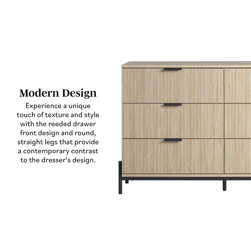 Paris Modern Scandinavian Reeded Dresser