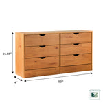 Declan 6-Drawer Solid Wood Dresser Thumbnail