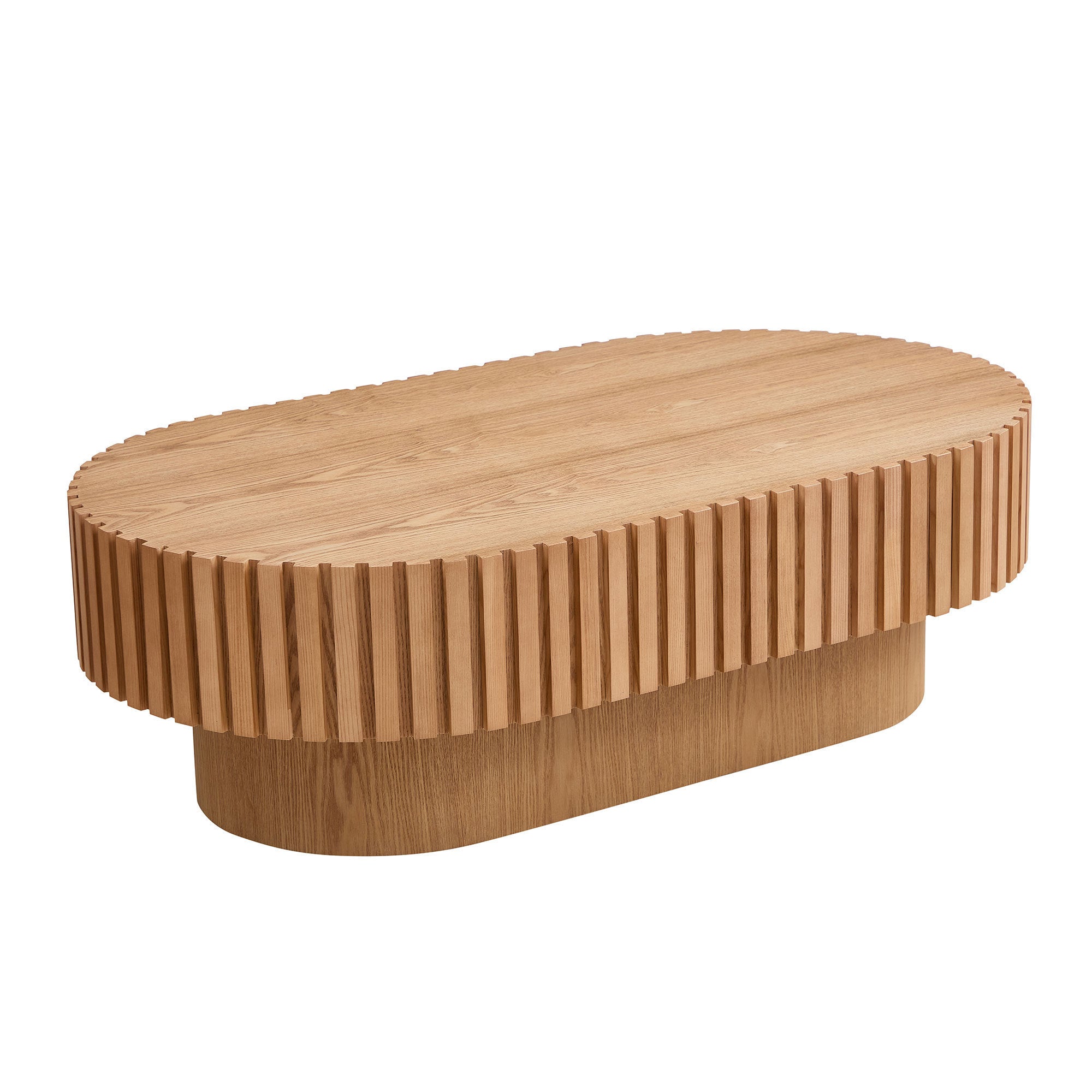 Walker Edison | Reeded Modern Handcraft Coffee Table
