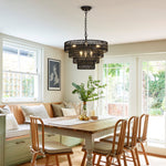 Walker Edison | Boho 6-Light Rattan Chandelier Thumbnail