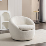 Walker Edison | Boucle Swivel Chair Thumbnail