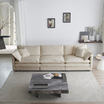 Walker Edison | Chenille Modern 3-Seater Cloud Couch Thumbnail