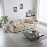 Walker Edison | Chenille Modern Cloud Loveseat Sofa Thumbnail