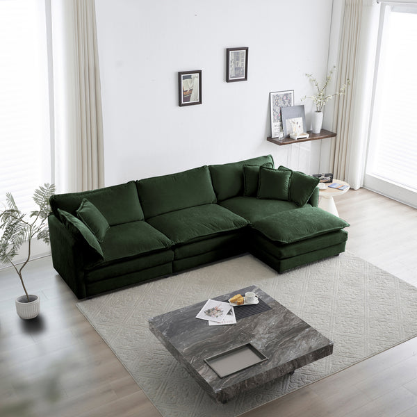 一点モノ DRUM SOFA by CHARCOAL GREEN×gleam特注 Walker_Edison_Chenille_Modular