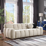 Walker Edison | Marshmallow Boucle 3 Seater Sofa Thumbnail